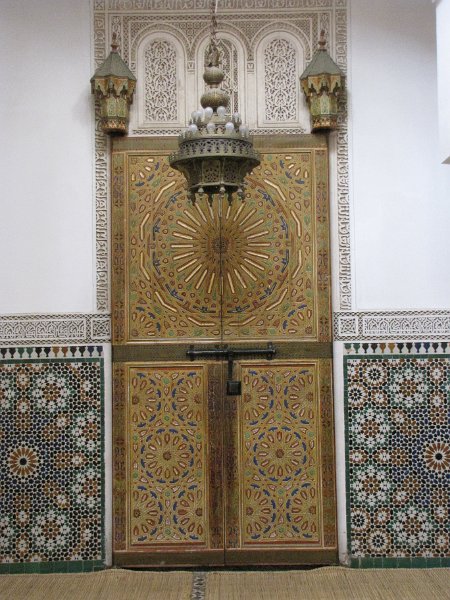 130312_deur mausoleum moulay ismail.jpg - Fraai versierde deur in het mausoleum van Moulay Ismaïl.